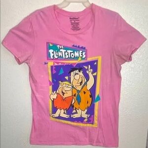 Flintstones Pink Graphic Tee for Men
